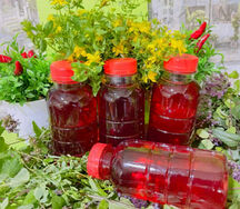 Морс с клюквой и вишней