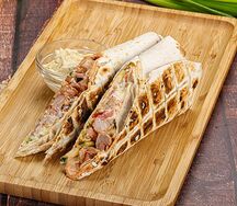 Шаурма с грибами и сыром