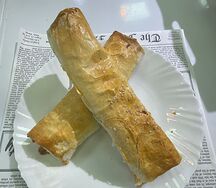 Лазанья с говяжьим фаршем и овощами в лаваше