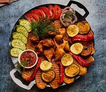 Садж на двоих из курицы