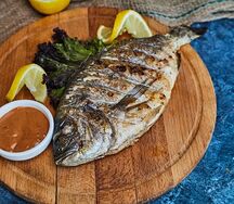 Дорадо на мангале