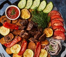 Садж на двоих из телятины