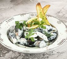 Мидии на французский манер больш. порция