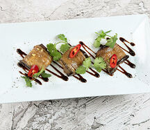 Конвертики из баклажанов