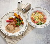 Обед Четыре звезды с горячим