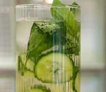 Лимонад Бузина-огурец-базилик