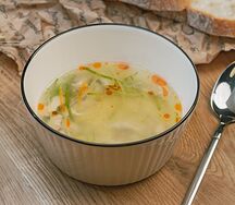 Суп куриный с орзо