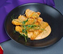 Креветки катаифи