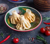 Хинкали жареные телятиной