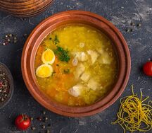 Лапша с курицей