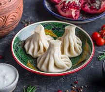 Хинкали вареные ассорти (8шт)