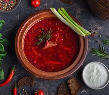 Борщ с телятиной