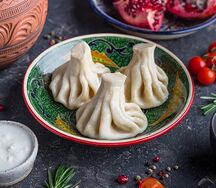 Хинкали вареные с бараниной