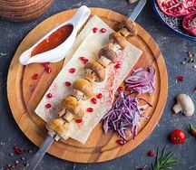 Грибы на мангале