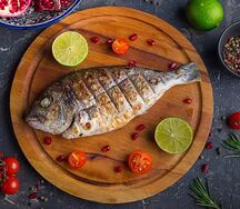 Дорадо на мангале