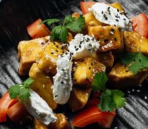 Салат из баклажана с томатами