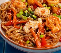 Морепродукты в устричном соусе