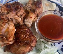 Шашлык из филе бедра куриного