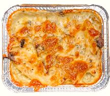 Паста с курицей и грибами