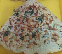 Хачапури с мясом, сыром, зеленью