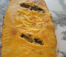 Пирог с грибами и картошкой