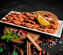 Креветки жареные