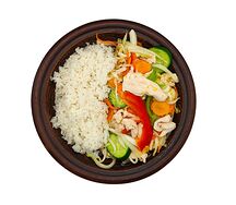 Рис отварной с овощами