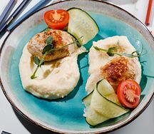 Котлеты из индейки с картофельным пюре