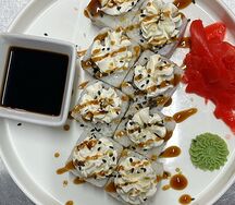Сливочный ролл с треской