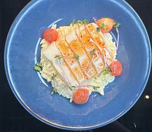 Орзо с кальмаром 