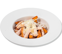Картофельные дольки c курицей