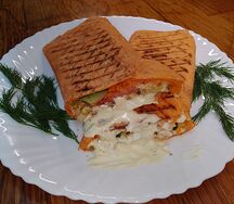 Шаурма с люля-кебабом из говядины 