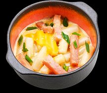 Токпокки сливочно-сырные с ветчиной