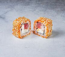 Ролл с тунцом и креветкой