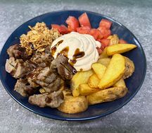 Точный куш с люля-кебаб