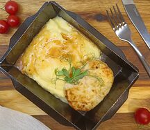 Пюре с куриной котлетой