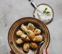 Жареные пельмени гюрзя