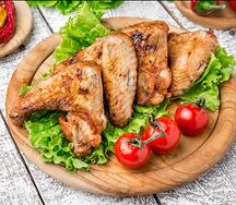 Крылышки курицы на углях