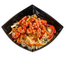 Тяхан с морепродуктами в соусе терияки