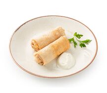 Гречневые блинчики с курицей и грибами