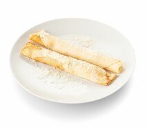 Блинчики с сыром и ветчиной