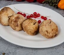 Шампиньоны, запеченные на углях