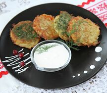 Драники с грибами