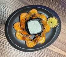 Креветки на мангале