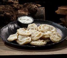 Вареники с вареным картофелем и грибами