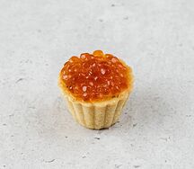 Тарталетка с красной икрой