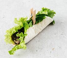 Мини-тако с начинкой из сливочной курочки и грибов