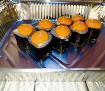 Маки с луком фри запечённый