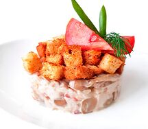 Салат из копченой курицы