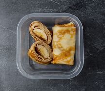 Блинчики с бананом и нутеллой